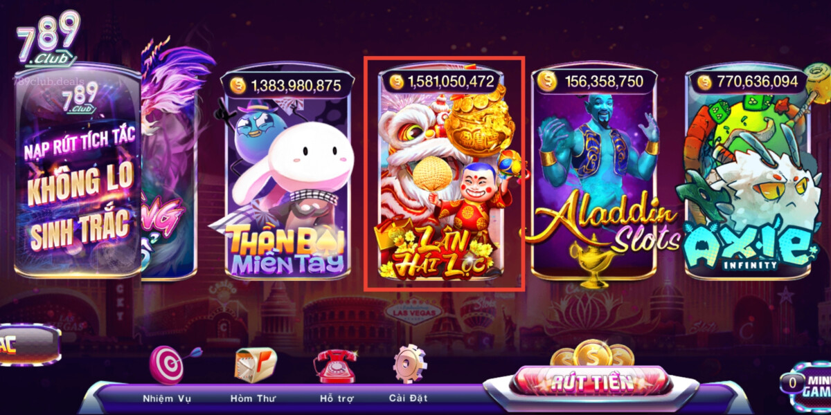 Trò chơi Lân Hái Lộc Tại 789Club